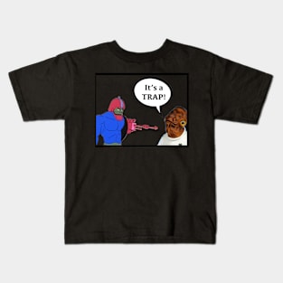 It's A Trap Jaw Kids T-Shirt